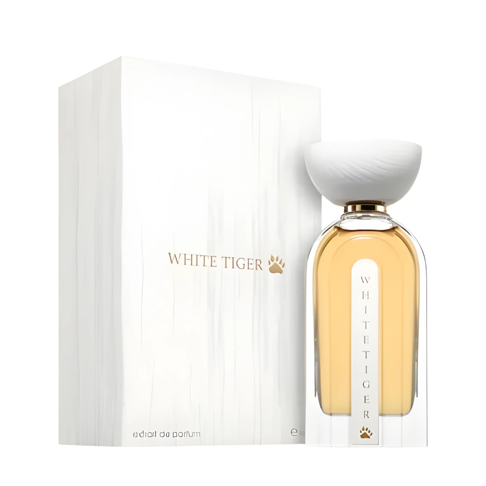 White Tiger Perfume By Ahmed Al Maghribi Box